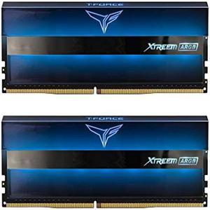 TEAMGROUP T-Force Xtreem ARGB 3600MHz CL18 64GB (2x32GB) PC4-28800 Dual Channel DDR4 DRAM Desktop Gaming Memory Ram (Blue) - TF10D464G3600HC18JDC01