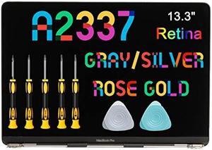 SEVEN PUPPY Replacement for MacBookAir10,1 MacBook Air 13" M1 2020 A2337 EMC 3598 MGN63 MGN93 MGND3 MGN73 MGNA3 MGNE3 13.3 inches 2560x1600 Full LCD Screen Complete Top Assembly (Rose Gold)