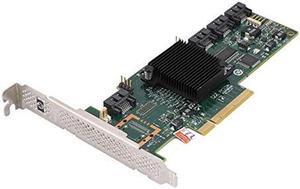 fosa SSD Array Card 4-Port RAID Storage Controller Card 6GB SATA/SAS Array Card for LSI IR/IT Mode, for Windows 10/8/7 with Driver(LSI IR)