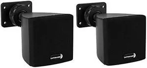 Dayton Audio SAT3B 3" Cube Speaker Pair Black