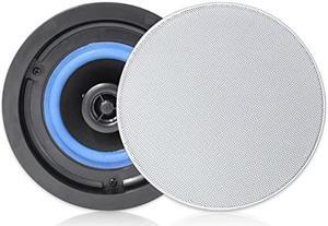 Herdio 4" HCS418 160 Watts 2 Way Flush Mount in Ceiling in Wall Speakers Perfect for Bathroom, Kitchen,Living Room,Office(A Pair)