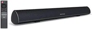 80Watt 34Inch Sound bar, Bestisan Soundbar Bluetooth 5.0 Wireless and Wired Home Theater Speaker (DSP, Bass Adjustable, Optical Cable Included, Worry-Free 90-Day Trial)