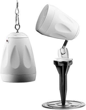 OSD Forza 4" Landscape In Ground/Mountable 80W Speaker, Commercial 70V Tap, Outdoor Weather Resistant, White (Single)