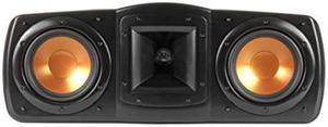 Klipsch Synergy Black Label C-200 Center Channel Speaker for Crystal-Clear Dialogue and Vocals with Proprietary Horn Technology, Dual 5.25" High-Output Woofers, and Dynamic 1" Tweeter in Black
