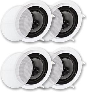 Acoustic Audio CS-IC83 in Ceiling 8" Speaker 2 Pair Pack 3 Way Home Theater 1400 Watt