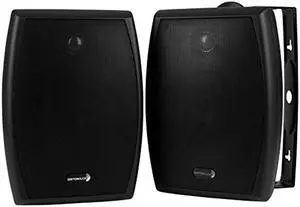 Dayton Audio IO655BT 6-1/2" 2-Way 70V Indoor/Outdoor Speaker Pair Black