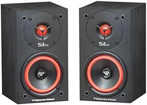 Home Audio Cerwin Vega SL-5M 5 1/4" 2-Way Satellite Speakers/Driver with 1" Soft Dome Tweeter Set of 2 - Black