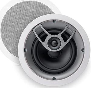 Polk Audio MC60 2-Way In-Ceiling 6.5" Speaker (Single) | Dynamic Built-in Audio | Perfect for Humid Indoor/Enclosed Areas | Bathrooms, Kitchens, Patios (White)
