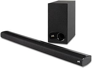 Polk Audio Signa S2 Ultra-Slim TV Sound Bar, Works with 4K & HD TVs, Wireless Subwoofer, Includes HDMI & Optical Cables, Bluetooth Enabled, Black