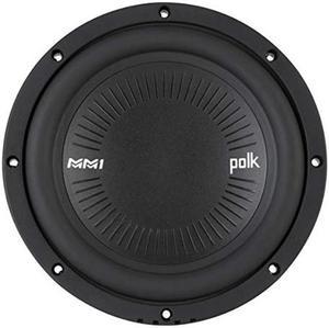 Polk Audio MM842 DVC MM1 Series 8" Marine & Car Subwoofer - 900W, 30-200Hz Frequency Response, Dual 4-Ohm Voice Coils, Titanium-Plated Woofer Cone, Compact Subwoofer for Deep, Powerful Bass,Black