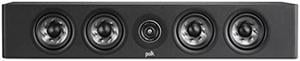 Polk Audio Reserve Series R350 Slim Center Channel Loudspeaker, Doubles as Left/Right Surround Speaker, 1" Pinnacle Ring Tweeter & Four 4" Turbine Cone Woofers, Dolby Atmos & IMAX Enhanced, Black