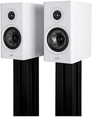 Polk Audio Reserve R200 Large Bookshelf Speaker for Dynamic, Detailed Home Theater Audio, 1" Pinnacle Ring Tweeter & 6.5" Turbine Cone Woofer, Dolby Atmos & IMAX Enhanced, Wall Mountable, White