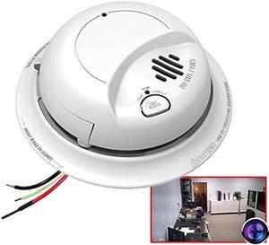 SecureGuard 1080P HD Smoke Detector WiFi Spy Camera P2P Wi-Fi Fire Alarm Hidden Nanny Cam Spy Camera, Ceiling Mount, 110V AC Connector (9120 Model)