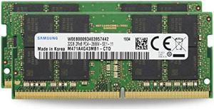 Factory Original 64GB 2x32GB Compatible for ASUS ROG ASUS ProArt Studiobook Pro Acer Enduro Intel NUC DDR4 2666Mhz PC421300 SODIMM 2Rx8 CL19 12v Laptop Notebook Memory Upgrade RAM Adamanta