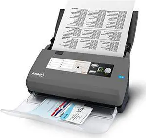 Ambir ImageScan Pro 820ix 20ppm High-Speed ADF Scanner for Windows PC with Business Card Software