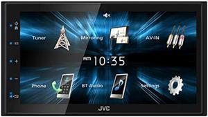 JVC KW-M785BW Wireless Apple CarPlay Android Auto Digital Media Player,  Double Din, 6.8 Inch LCD Touchscreen, AM/FM, Bluetooth, USB Port, iDatalink