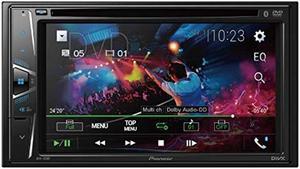 Pioneer AVH-120BT 6.2 Inch Double Din DVD/MP3/CD Player with Touchscreen Bluetooth.