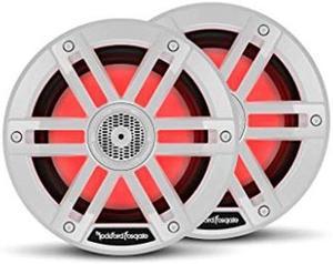 Rockford Fosgate M1-6 Color Optix 6" 2-Way Coaxial Multicolor LED Lighted Marine Speakers - White (Pair)