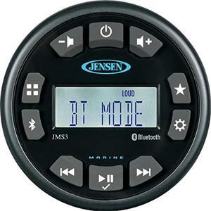 Jensen JMS3RTL Compact Bluetooth AM/FM/USB/WB Waterproof Stereo - 3", Black