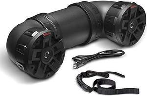 BOSS Audio Systems ATVB6.5R ATV UTV Weatherproof Sound System - 6.5 Inch Speakers, 1 Inch Tweeters, Built-in Amplifier, Bluetooth, Rechargeable Battery, Easy Installation for 12 Volt Vehicles