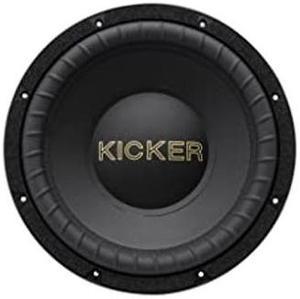 KICKER 50GOLD124 12-Inch (30cm) Gold Series Subwoofer|50th Anniversary Edition|500 Watts RMS|1000 Watts Peak|DVC 4-ohm|Extended Throw|Legendary Sound Quality|Car,Truck, SUV, UTV|17 Pounds