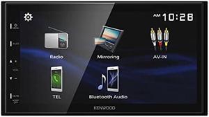 KENWOOD DMX129BT 6.8 Inch LCD Touchscreen Digital Media Car Stereo, Bluetooth Audio and Hands Free Calling, Double Din, USB, Rear Camera Input, AM/FM Radio