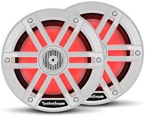 Rockford Fosgate M1-65 Color Optix 6.5" 2-Way Coaxial Multicolor LED Lighted Marine Speakers - White (Pair)