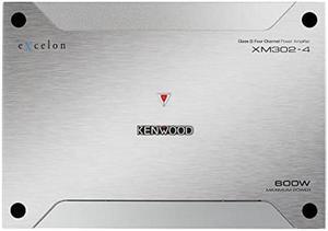 KENWOOD XM302-4 eXcelon 4-Channel Marine Grade Amplifier for Boats, Cars and ATV's