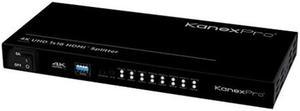 Kanex Pro HDSP164K 4K HDMI 16-Port Distribution Amplifier Black