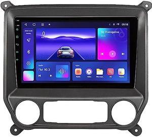10.2 inch for Chevrolet Silverado GMC Sierra 2014-2018 Android12.0 Car Stereo (3RAM+32ROM) Auto Carplay 8Core QLED Touch Screen Radio Voice Control Wireless Mirroring GPS Navigation Upgrade Head Unit