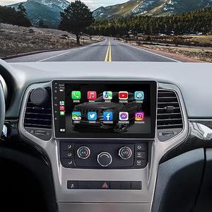 5GWiFi 8 Core 4G+64G Android 12 Car Stereo Radio in Dash Fit for Jeep Grand Cherokee WK 2008 to 2013,Head Unit with Bluetooth Carplay 9'' Big Touch-Screen Built-in GPS Navigation Backup Camera