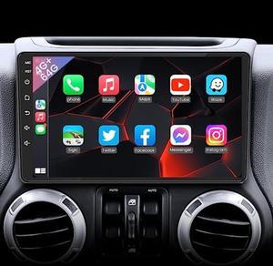 5G WiFi 464GB Car Radio for Jeep Wrangler JK Compass 101 HD IPS Touchscreen Android 12 Head Unit with CarplayAndriod Auto Bluetooth GPS FM AM USB