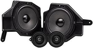 MB Quart 6.5" + 3.5" Tuned Audio Package Compatible for Wrangler (JL) / Gladiator (JT) with Complete Front Dash OEM Three-Way Speaker Upgrade, Black