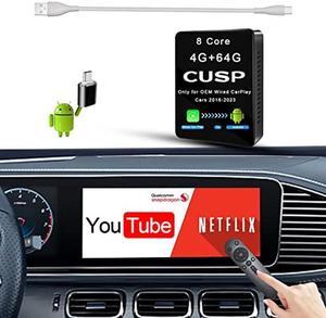 AUTUVONE Wireless Android Auto Adapter, Plug-in via USB Wireless Android  Auto Dongle, Compatible Android Phone & Car Factory Wired AA to Wireless