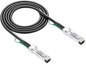 40G QSFP+ DAC Cable - 40GBASE-CR4 Passive Direct Attach Copper Twinax QSFP Cable for HPE JG328A Devices, 5-Meter(16.5ft)