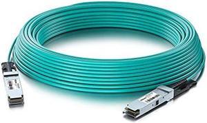 40G QSFP+ AOC Cable - 40GBASE Ethernet Active Optical Cable, QDR, MMF for Force10 CBL-QSFP-40GE-20M, 20-Meter