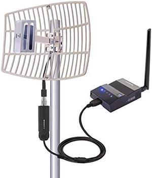 CC Vector Extended Long Range WiFi Receiver System - Works with All Devices - Receives Distant WiFi and Repeats to All WiFi Devices in a New Location 2.4GHz