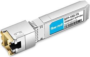 10G SFP+ to RJ45 for Intel E10GSFPT 10GBASE-T Mini GBIC SFP+ Copper RJ-45 30m Transceiver Module