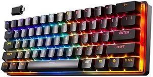 SteelSeries Apex Pro Mini Wireless HyperMagnetic Gaming Keyboard - World's Fastest Keyboard -Compact 60% Form Factor - Adjustable Actuation - RGB - PBT Keycaps- Bluetooth - 2.4GHz - USB-C