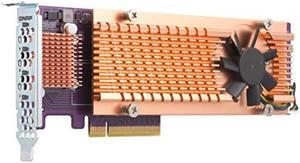 QNAP QM2-4P-384 Quad M.2 PCIe SSD Expansion Card, Supports up to Four M.2 2280 Form Factor M.2 PCIe (Gen3 x4) SSDs, PCIe Gen3 x8 Host Interface, Low-Profile Bracket pre-Loaded