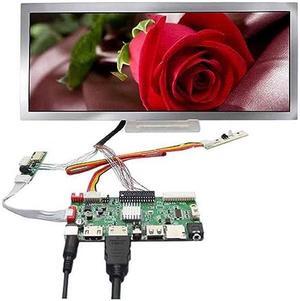 VSDISPLAY 12.3" 12.3 Inch 1920x720 FHD IPS LCD Screen HSD123KPW2-D10 with HD-MI USB SD Card LCD Controller Board VS-56S2 Multimedia Supports MP4