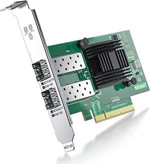 10Gb PCI-E Network Card NIC Compatible for Intel X520-DA2(Intel E10G42BTDA), Dual SFP+ Port, with Intel 82599EN Controller, 10G PCI Express LAN Adapter Support Windows Server/Windows, Linux, Vmware