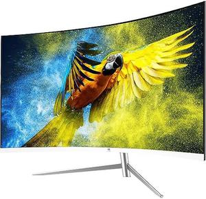 Z-Edge 27-inch Curved Gaming Monitor, Full HD 1080P 1920x1080 LED Backlight Monitor, with 75Hz Refresh Rate and Eye-Care Technology, 178deg Wide View Angle, Built-in Speakers, VGA+HDMI