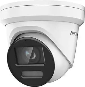 DS-2CD2387G2-LU 8MP IP Turret Dome Camera Outdoor, 247 Full Color Night Version, 2.8mm PoE Dome Camera IP67 IK10 H.265+ Built in Mic English Version Compatible with Hikvision NVR