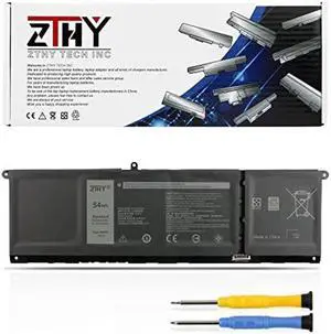 ZTHY 54Wh V6W33 Laptop Battery Replacement for Dell Inspiron 3510 3511 3515 5310 5410 5418 5510 5515 5518 5625 5630 5635 Latitude 3320 3330 3420 3520 Vostro 3515 3525 5620 5625 TN70C G91J0