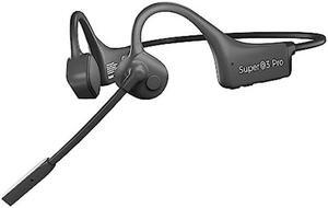 YouthWhisper Bone Conduction Headphones Bluetooth Open Ear Wireless Computer Headsets with Mic Noise Canceling Bluetooth Earphones with Microphone for Office Use Driving Traveling Workouts Learning