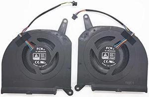 CPU+GPU Cooling Fan Replacement for Gigabyte Aorus 15G 15P RX7P RX7G 2021 RTX30 17G XB XC XD AERO 15 OLED XB XD RP75SA Aero 17 XA HDR XB WA DC12V DFSCK22D05883Q DFSCM22716392Q FNGT FNGS (9.9mm Thick)