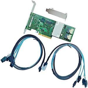 LSI 9211-8I RAID Controller Card FW:P20 IT Mode ZFS FreeNAS unRAID SAS PCI E RAID Expander + 2* SFF8087 SATA Cable