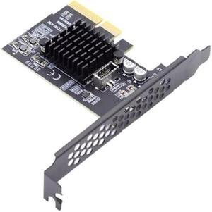 chenyang PCI-E X4 to USB 3.2 Type-E Front Panel Socket PCI Express Gen2 20Gbps Expansion Card Adapter