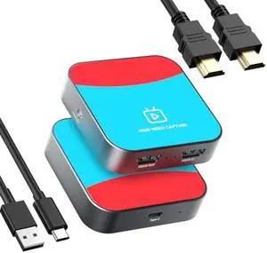 VANGREE Capture Card for Nintendo Switch, 4K Audio Video Capture Card, USB C 3.0 1080P 60FPS HDMI Recorder for Gaming/Live Streaming/Video Conference, Works for Nintendo Switch/PS5/Xbox/OBS/Camera/PC